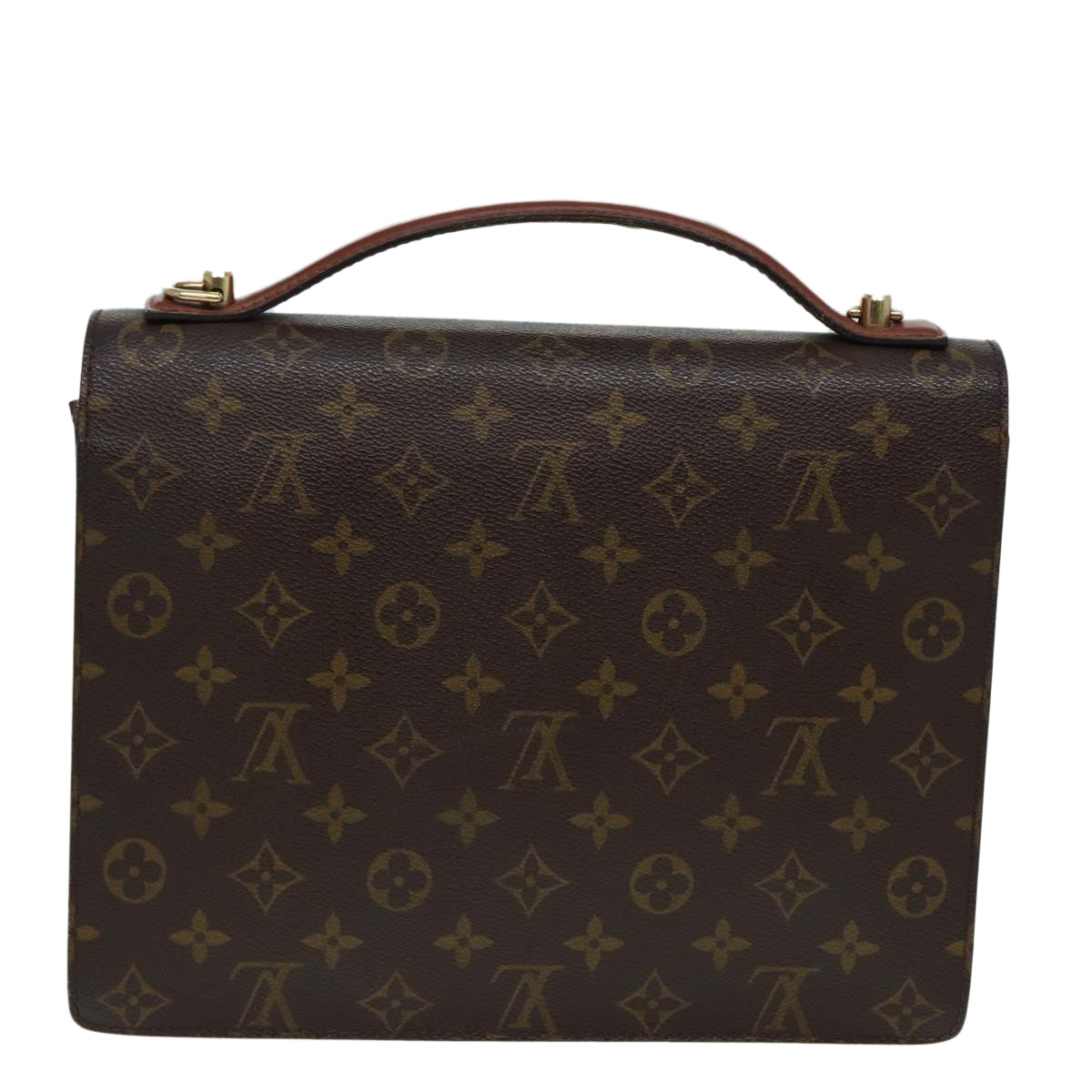 LOUIS VUITTON Monogram Monceau 28 Hand Bag 2way M51185 LV Auth 84700