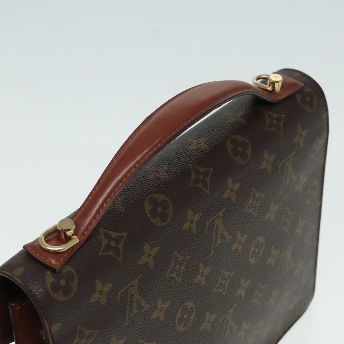 LOUIS VUITTON Monogram Monceau 28 Hand Bag 2way M51185 LV Auth 84700