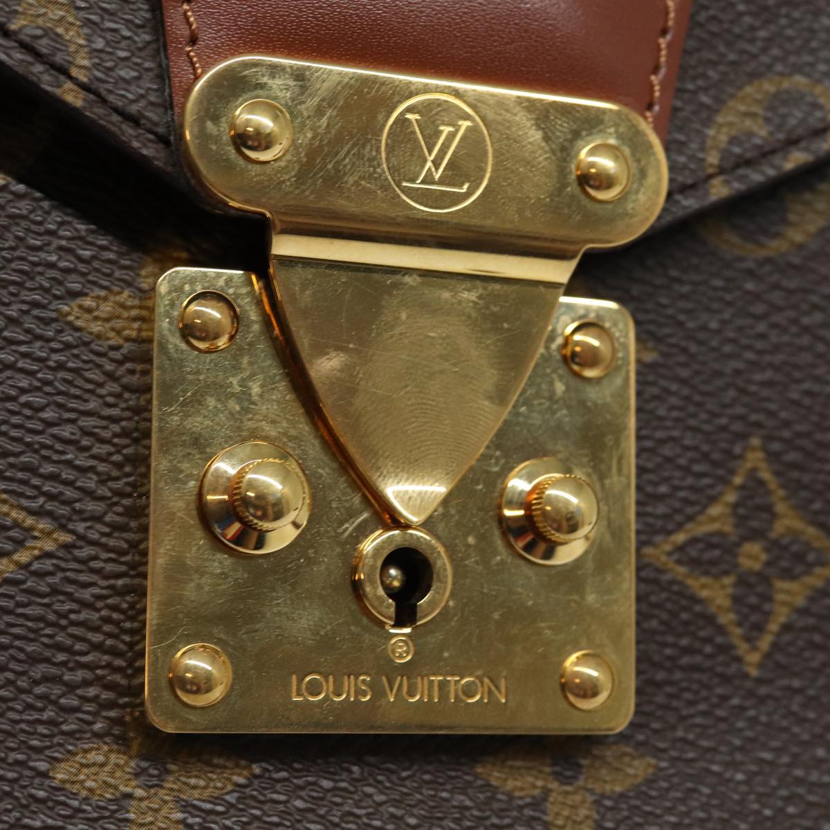 LOUIS VUITTON Monogram Monceau 28 Hand Bag 2way M51185 LV Auth 84701A