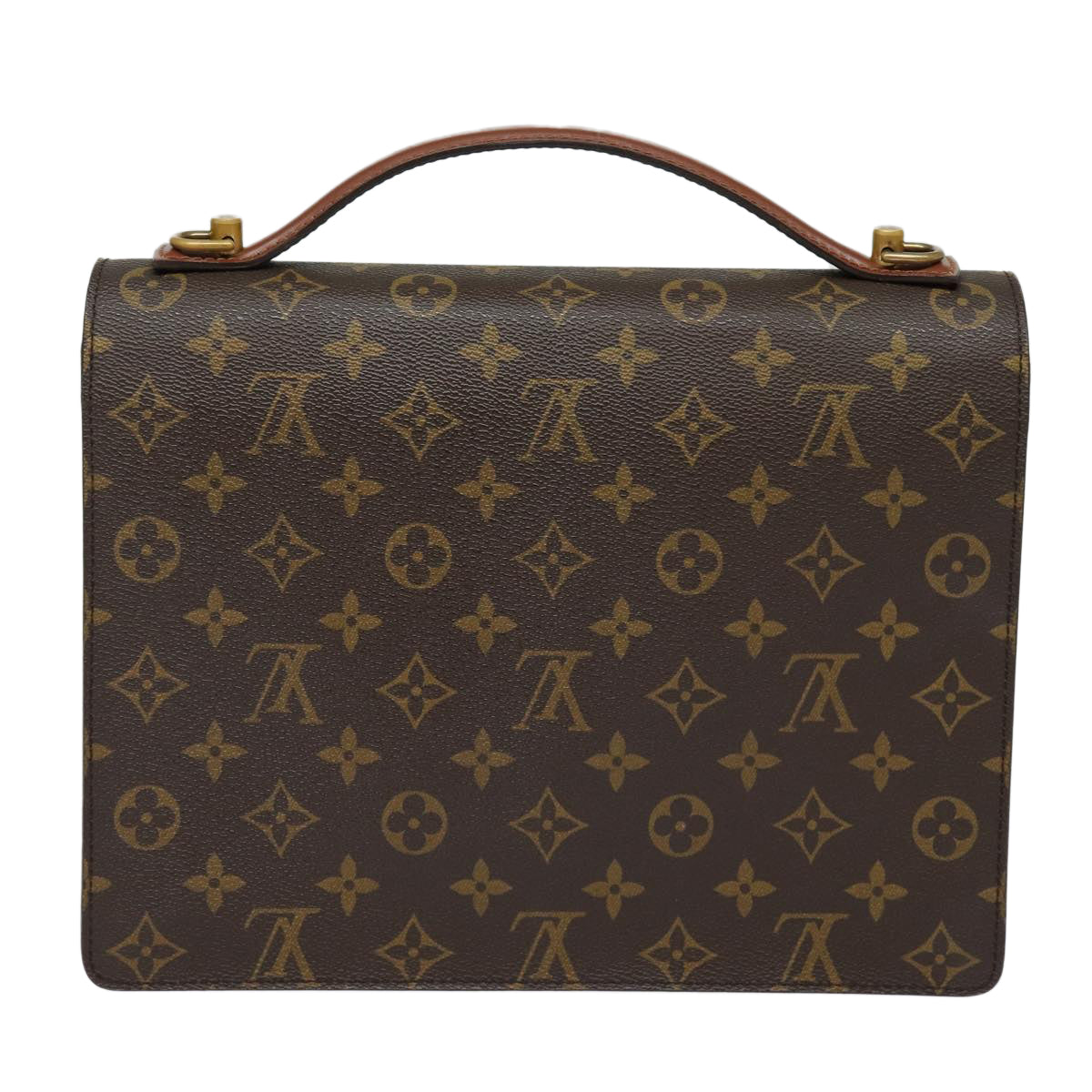 LOUIS VUITTON Monogram Monceau 28 Hand Bag 2way M51185 LV Auth 84701A