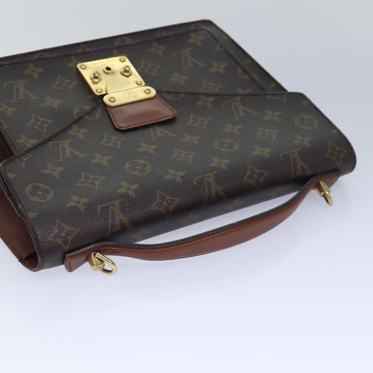 LOUIS VUITTON Monogram Monceau 28 Hand Bag 2way M51185 LV Auth 84702