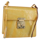 LOUIS VUITTON Monogram Vernis Spring street Hand Bag Gris M91029 LV Auth 84706-1