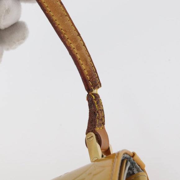 LOUIS VUITTON Monogram Vernis Spring street Hand Bag Gris M91029 LV Auth 84706