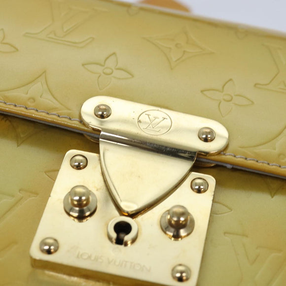 LOUIS VUITTON Monogram Vernis Spring street Hand Bag Gris M91029 LV Auth 84706