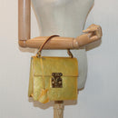 LOUIS VUITTON Monogram Vernis Spring street Hand Bag Gris M91029 LV Auth 84706-24