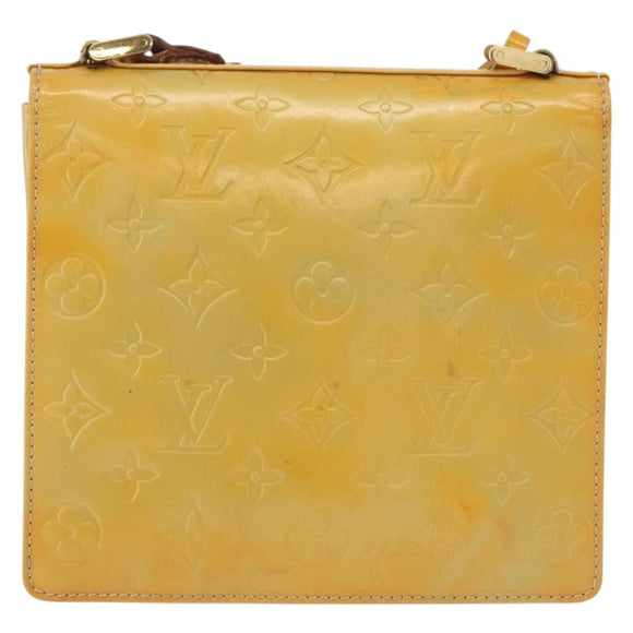 LOUIS VUITTON Monogram Vernis Spring street Hand Bag Gris M91029 LV Auth 84706