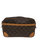 LOUIS VUITTON Monogram Compiegne 28 Clutch Bag M51845 LV Auth 84708-13