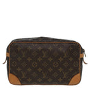 LOUIS VUITTON Monogram Compiegne 28 Clutch Bag M51845 LV Auth 84708-2
