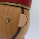 LOUIS VUITTON Vivienne Gaston Porter Bellboy Object Wood Red GI0483 Auth 84715SM-10