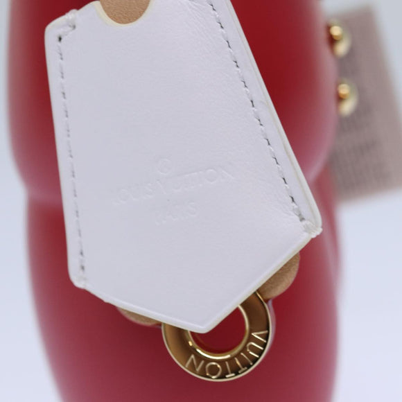 LOUIS VUITTON Vivienne Gaston Porter Bellboy Object Wood Red GI0483 Auth 84715SM