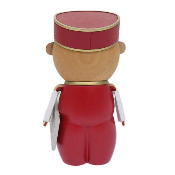 LOUIS VUITTON Vivienne Gaston Porter Bellboy Object Wood Red GI0483 Auth 84715SM