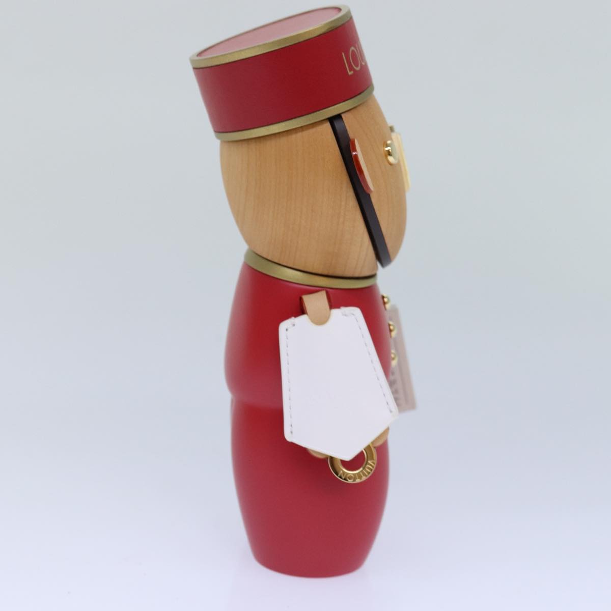 LOUIS VUITTON Vivienne Gaston Porter Bellboy Object Wood Red GI0483 Auth 84715S