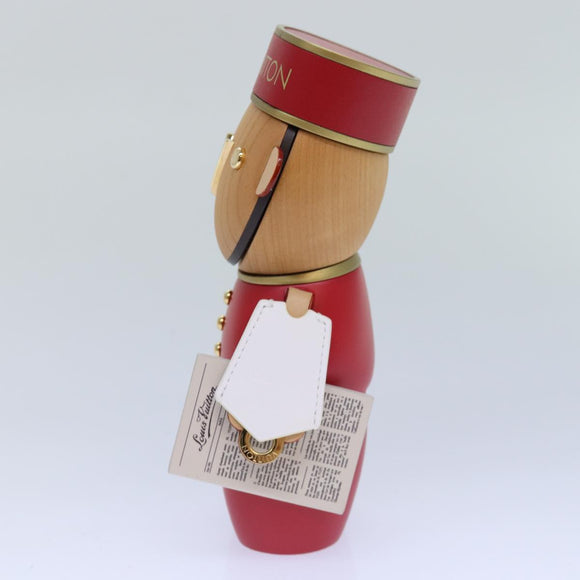 LOUIS VUITTON Vivienne Gaston Porter Bellboy Object Wood Red GI0483 Auth 84715SM