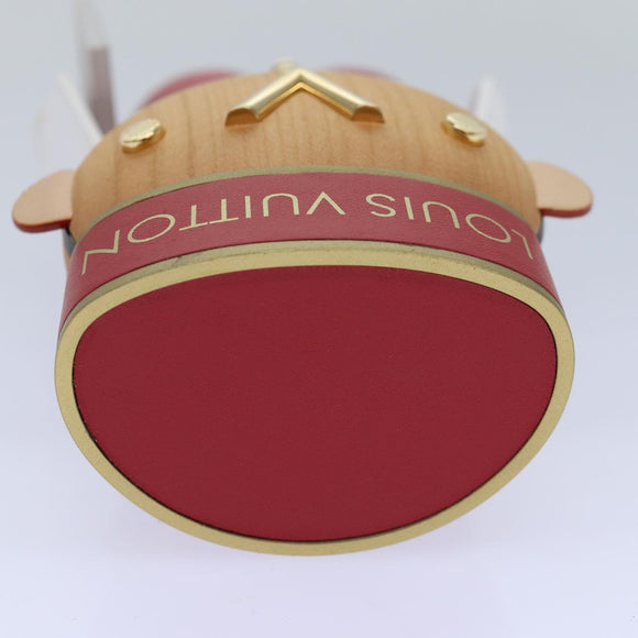 LOUIS VUITTON Vivienne Gaston Porter Bellboy Object Wood Red GI0483 Auth 84715SM