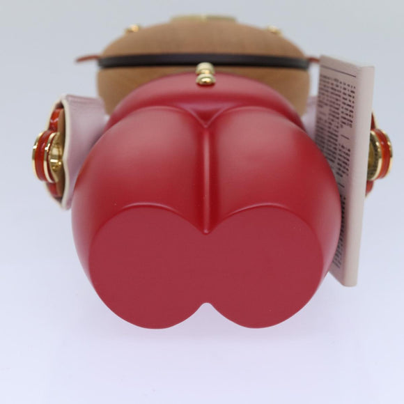 LOUIS VUITTON Vivienne Gaston Porter Bellboy Object Wood Red GI0483 Auth 84715SM