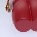 LOUIS VUITTON Vivienne Gaston Porter Bellboy Object Wood Red GI0483 Auth 84715SM-7