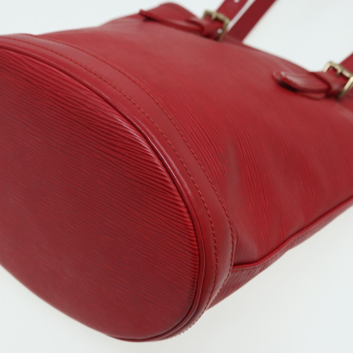 LOUIS VUITTON Epi Bucket PM Shoulder Bag Red M5899E LV Auth 84722