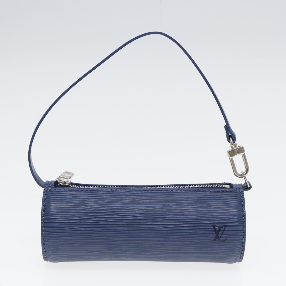 LOUIS VUITTON Epi Soufflot Hand Bag Blue Myrtille M5222G LV Auth 84728A