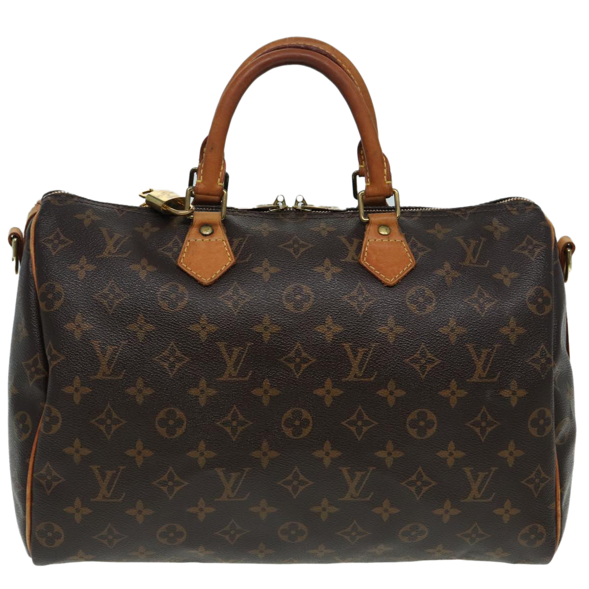 LOUIS VUITTON Monogram Speedy Bandouliere 35 Hand Bag M41111 LV Auth 84743