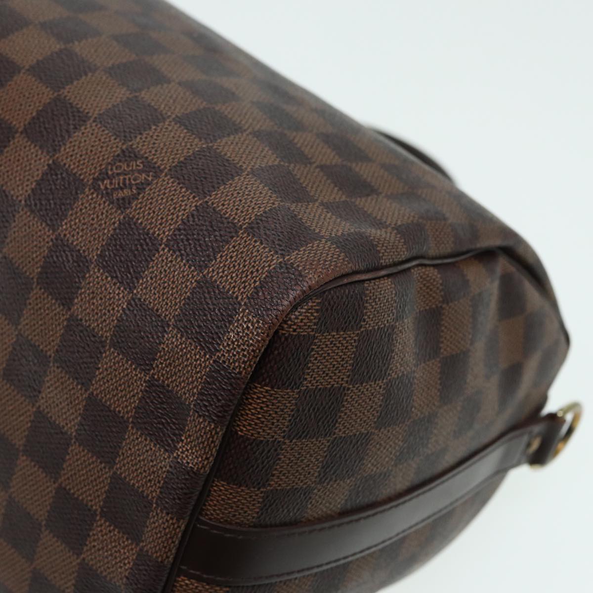 LOUIS VUITTON Damier Ebene Speedy Bandouliere30 Hand Bag N41367 LV Auth 84744