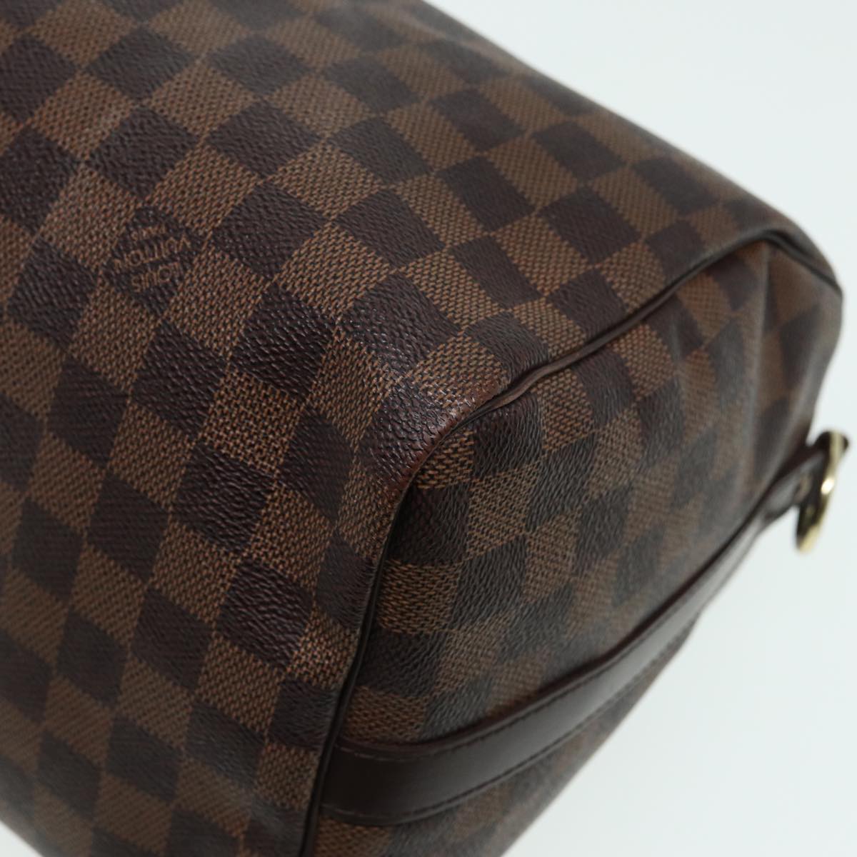 LOUIS VUITTON Damier Ebene Speedy Bandouliere30 Hand Bag N41367 LV Auth 84744