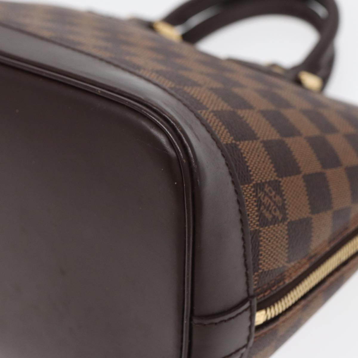 LOUIS VUITTON Damier Ebene Alma Hand Bag N51131 LV Auth 84745