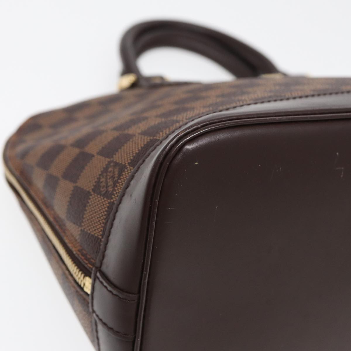 LOUIS VUITTON Damier Ebene Alma Hand Bag N51131 LV Auth 84745