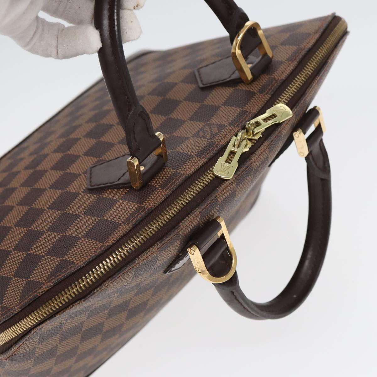 LOUIS VUITTON Damier Ebene Alma Hand Bag N51131 LV Auth 84745