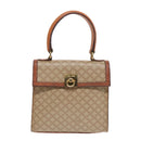 CELINE Macadam Canvas Hand Bag 2way Beige Auth 84755-13