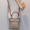 CELINE Macadam Canvas Hand Bag 2way Beige Auth 84755-21