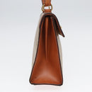 CELINE Macadam Canvas Hand Bag 2way Beige Auth 84755-3