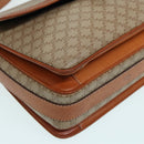 CELINE Macadam Canvas Shoulder Bag Beige Auth 84756-9