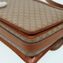 CELINE Macadam Canvas Shoulder Bag Beige Auth 84756-16