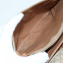 CELINE Macadam Canvas Shoulder Bag Beige Auth 84756-21