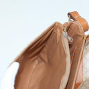 CELINE Macadam Canvas Shoulder Bag Beige Auth 84756-22