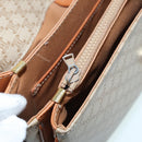 CELINE Macadam Canvas Shoulder Bag Beige Auth 84756-25