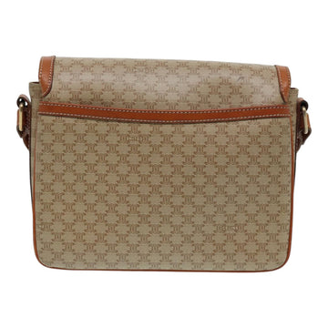 CELINE Macadam Canvas Shoulder Bag Beige Auth 84756 - 0