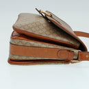 CELINE Macadam Canvas Shoulder Bag Beige Auth 84756-3