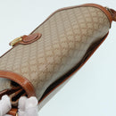 CELINE Macadam Canvas Shoulder Bag Beige Auth 84756-6