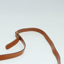 CELINE Macadam Canvas Shoulder Bag Beige Auth 84756-8