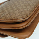 CELINE Macadam Canvas Shoulder Bag Beige Auth 84757-15