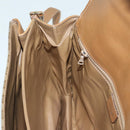 CELINE Macadam Canvas Shoulder Bag Beige Auth 84757-21