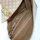 CELINE Macadam Canvas Shoulder Bag Beige Auth 84757-22