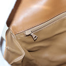 CELINE Macadam Canvas Shoulder Bag Beige Auth 84757-25