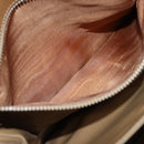 CELINE Macadam Canvas Shoulder Bag Beige Auth 84757-11