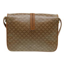 CELINE Macadam Canvas Shoulder Bag Beige Auth 84757-2