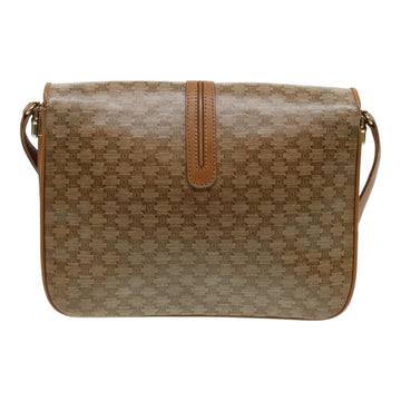 CELINE Macadam Canvas Shoulder Bag Beige Auth 84757 - 0
