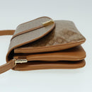 CELINE Macadam Canvas Shoulder Bag Beige Auth 84757-4