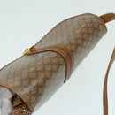 CELINE Macadam Canvas Shoulder Bag Beige Auth 84757-6