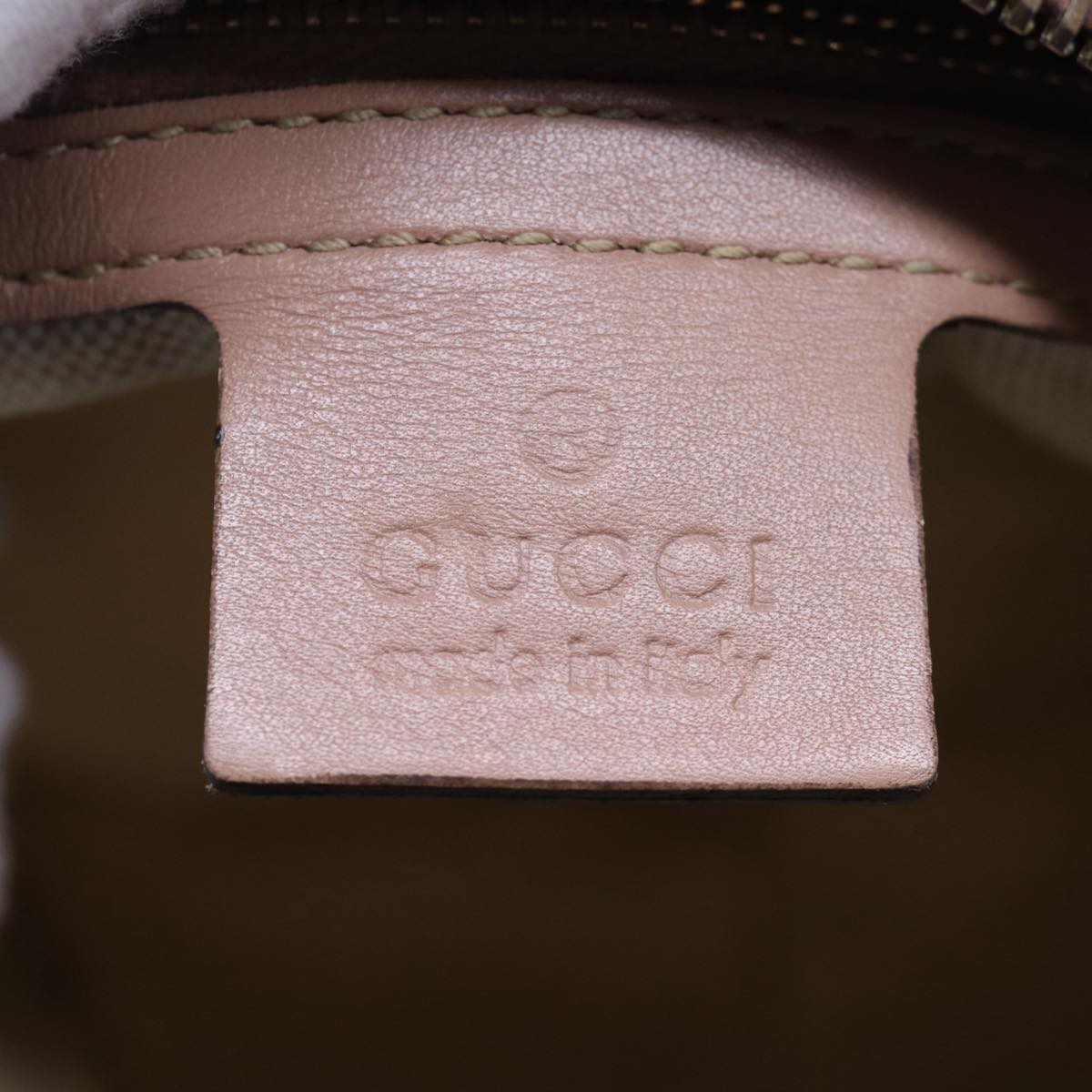 GUCCI GG Canvas Guccissima Hand Bag 2way Pink 269894 Auth 84765